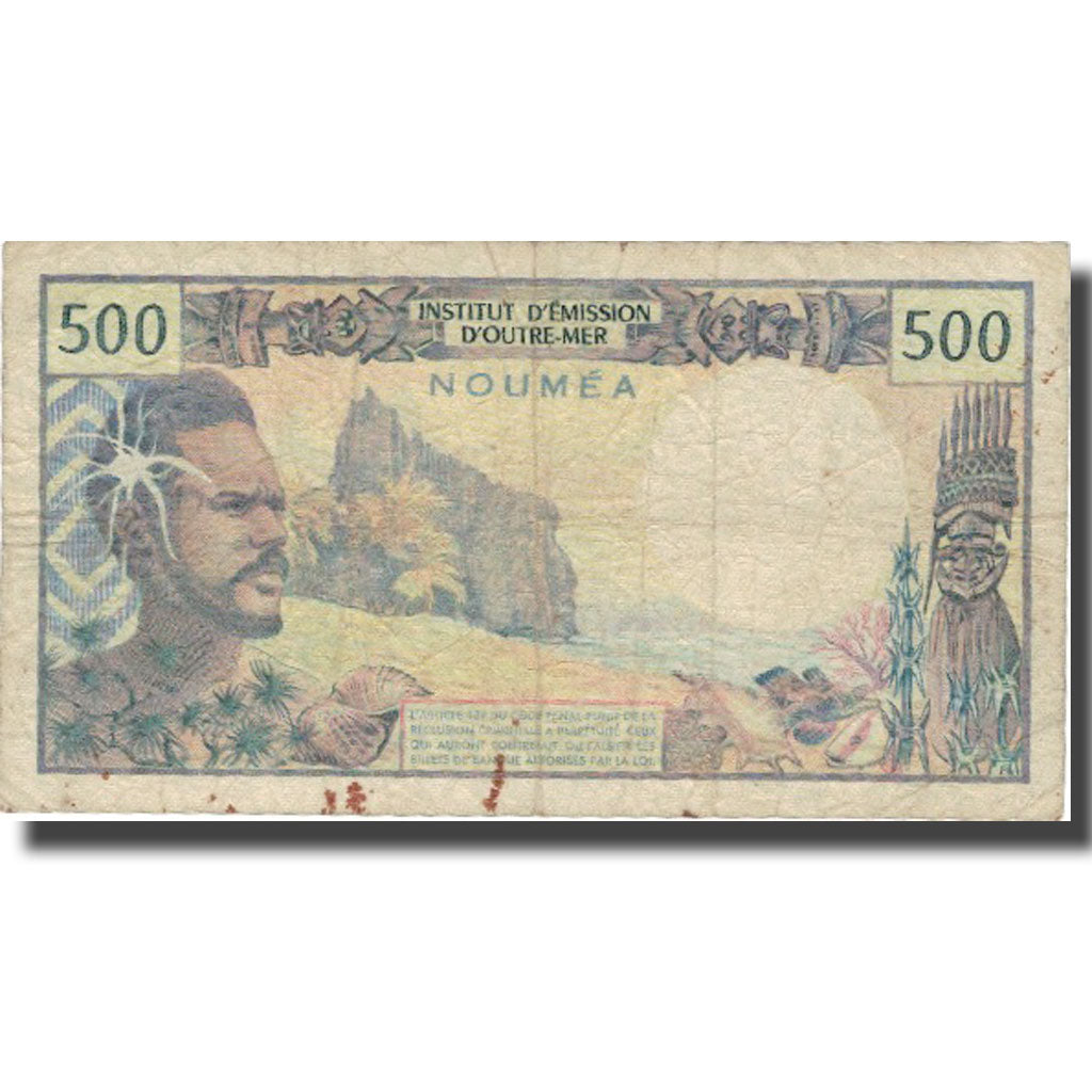 Banknote, New Caledonia, 500 Francs, Undated (1969-92), KM:60d, VF(20-25)