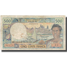 Banknot, Tahiti, 500 Francs, Undated (1969-92), KM:25c, VF(20-25)