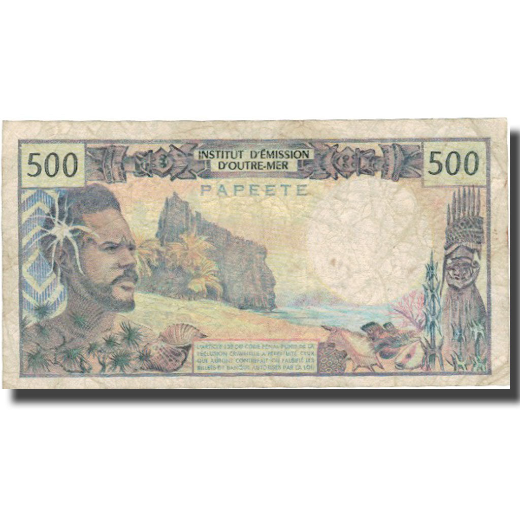 Banknote, Tahiti, 500 Francs, Undated (1969-92), KM:25c, VF(20-25)