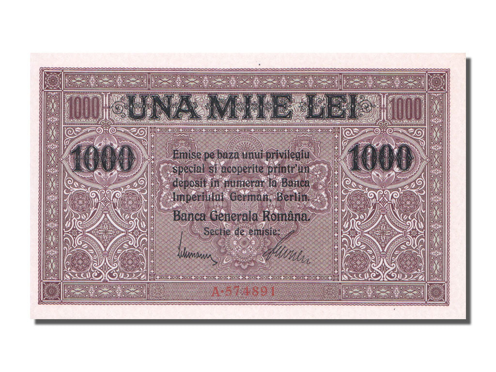 Romania, 1000 Lei, KM #M8, UNC(65-70), A.574891