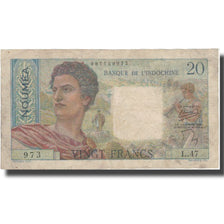 Banknote, New Caledonia, 20 Francs, 1951-1963, KM:50b, VF(30-35)
