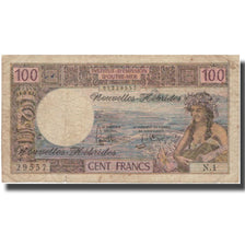 Banconote, Nuove Ebridi, 100 Francs, Undated (1970), KM:18a, MB