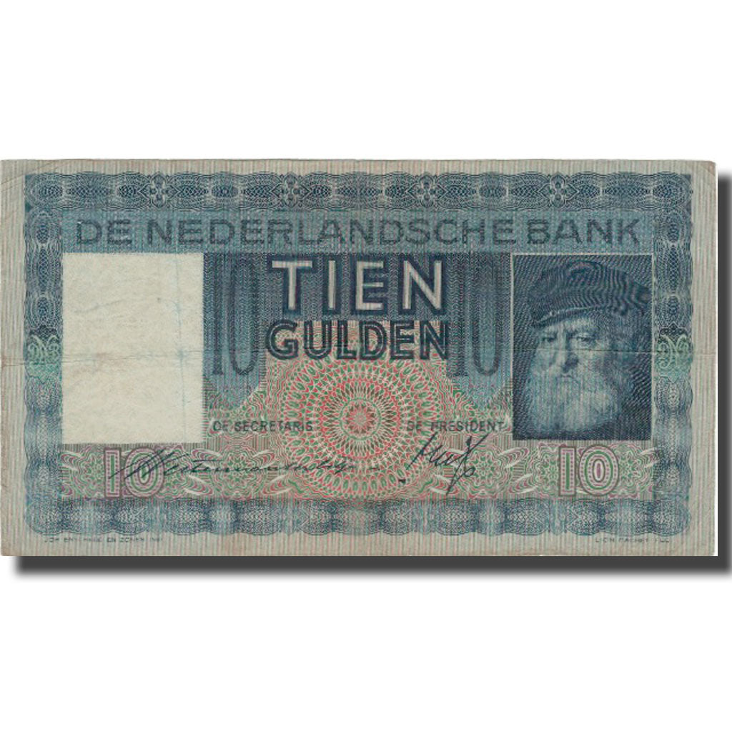 Banknote, Netherlands, 10 Gulden, 1934, 1934-06-16, KM:49, VF(30-35)