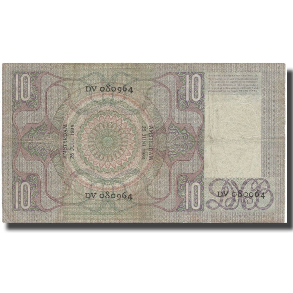 Banknote, Netherlands, 10 Gulden, 1934, 1934-06-16, KM:49, VF(30-35)