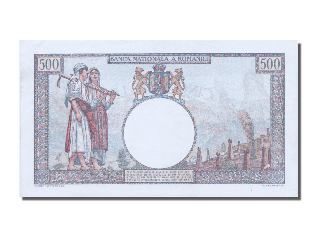 Romania, 500 Lei, 1924, 1924-06-16, AU(55-58), Y.97