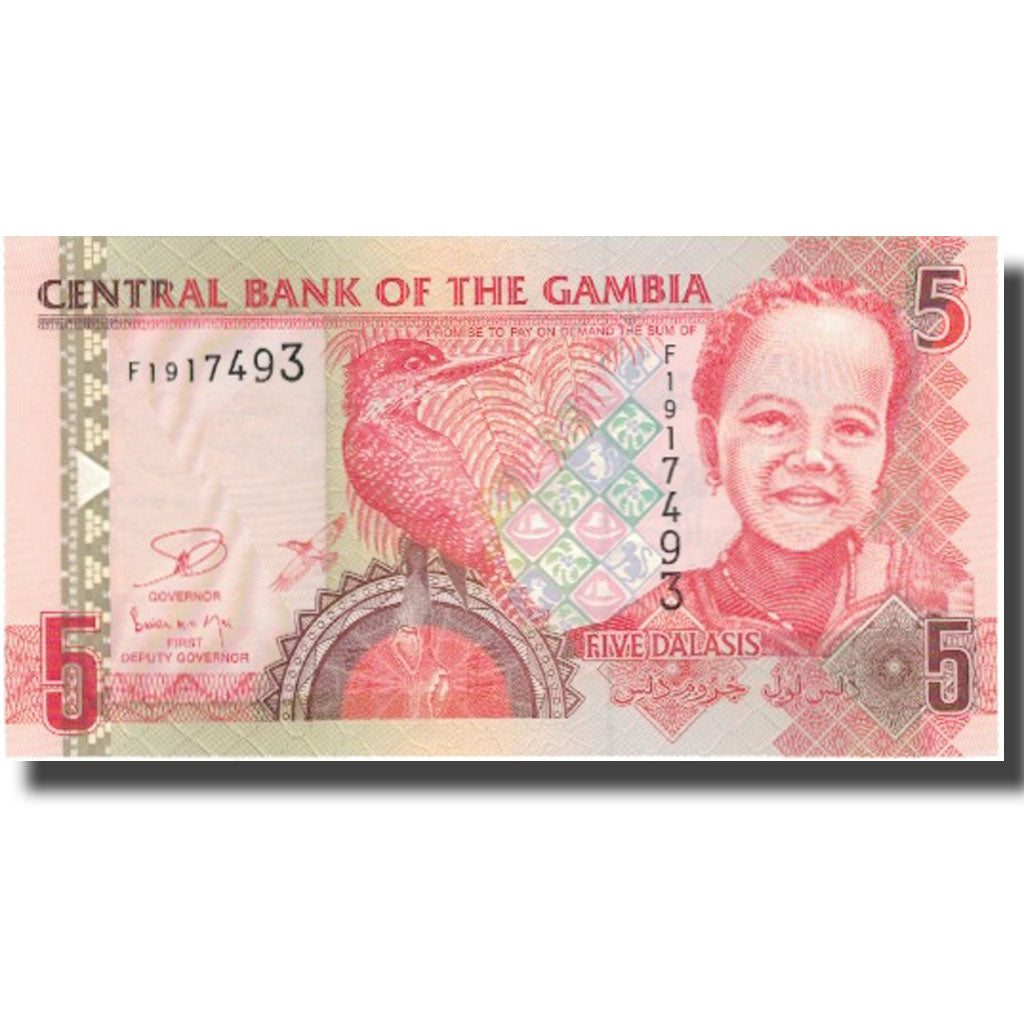 Banknote, The Gambia, 5 Dalasis, Undated (2001), KM:20c, UNC(64)
