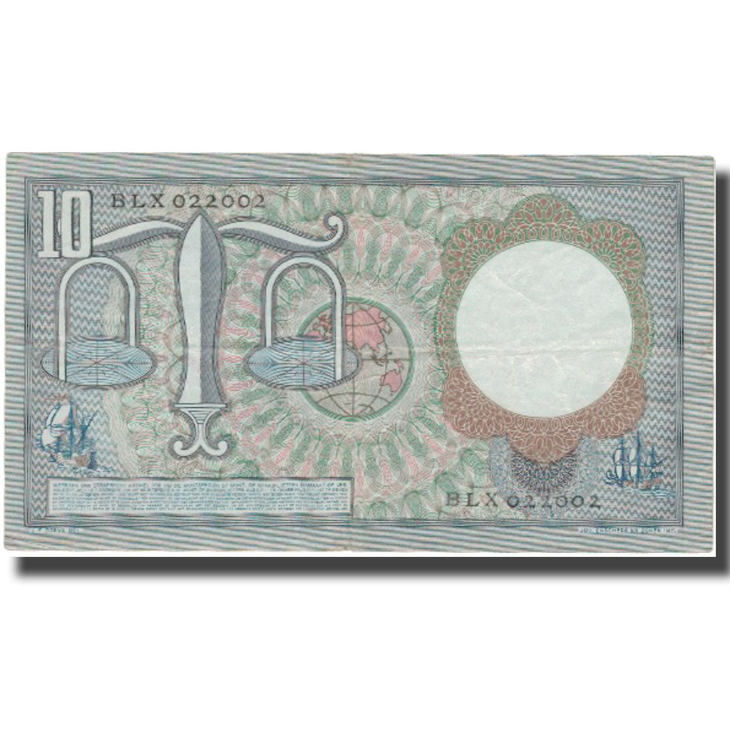 Banknote, Netherlands, 10 Gulden, 1953, 1953-03-23, KM:85, EF(40-45)