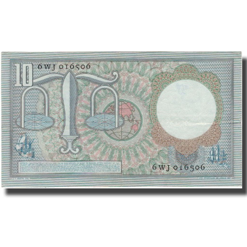 Banknote, Netherlands, 10 Gulden, 1953, 1953-03-23, KM:85, EF(40-45)