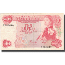 Banknote, Mauritius, 10 Rupees, Undated (1967), KM:31c, AU(50-53)
