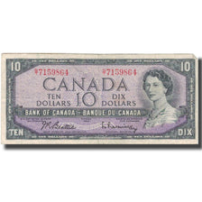 Banconote, Canada, 10 Dollars, 1954, 1954, KM:79b, MB