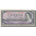 Nota, Canadá, 10 Dollars, 1954, 1954, KM:79b, VF(20-25)