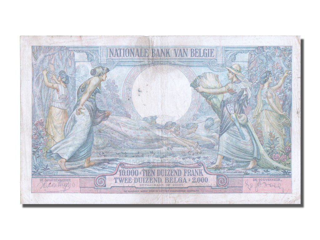 Billet, Belgique, 10,000 Francs-2000 Belgas, 1938, 1938-03-11, TTB