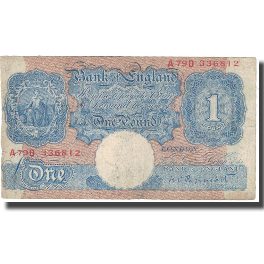 Banknote, Great Britain, 1 Pound, ND (1940-48), KM:367a, VF(20-25)