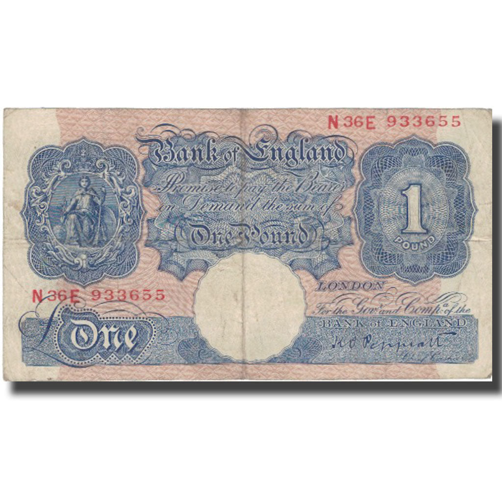 Banknote, Great Britain, 1 Pound, ND (1940-48), KM:367a, VF(20-25)