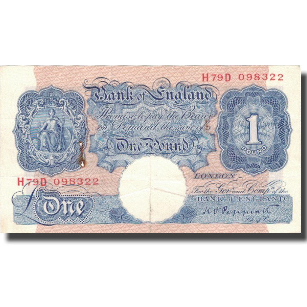 Banknote, Great Britain, 1 Pound, ND (1940-48), KM:367a, EF(40-45)