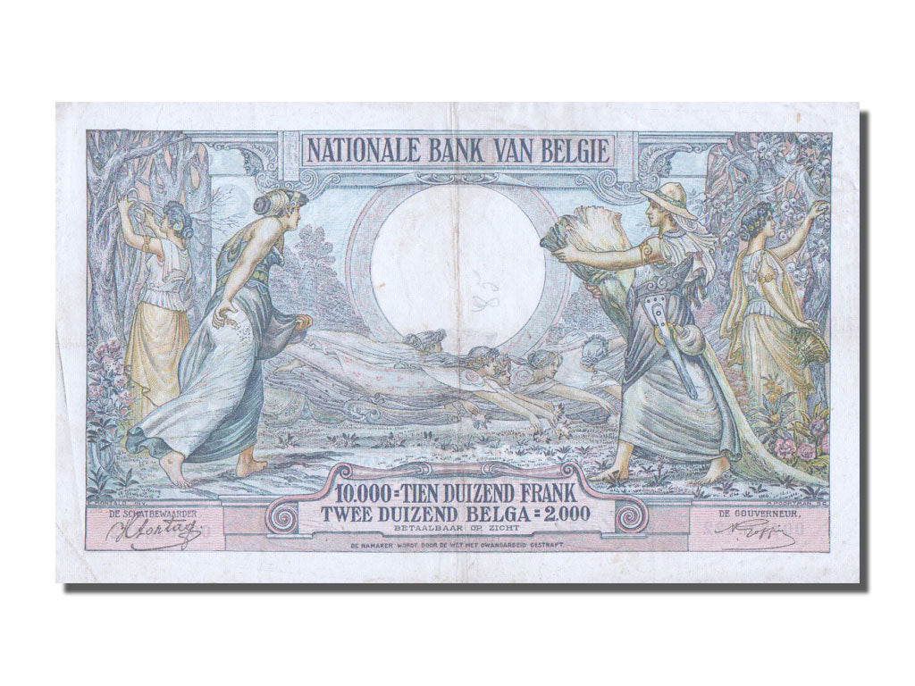 Belgique, 10 000 Francs type 1927-29