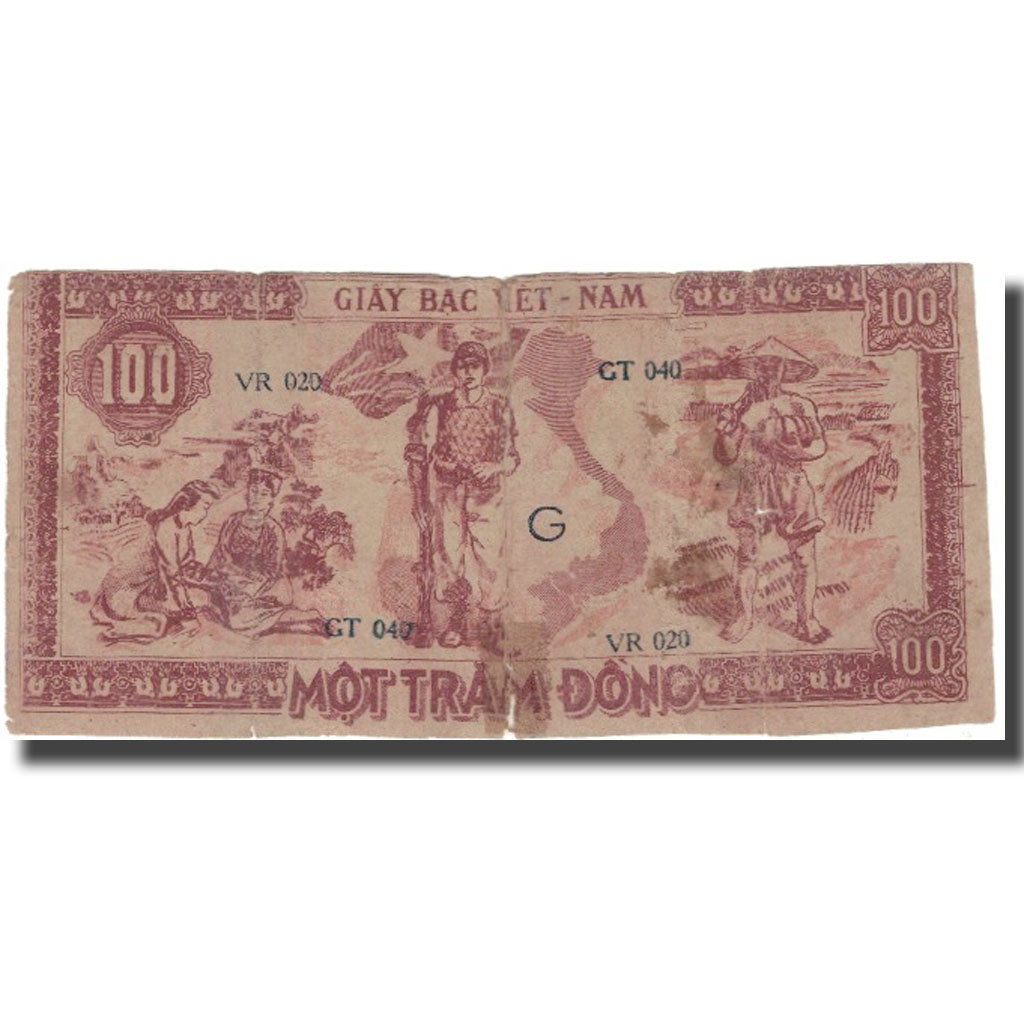 Banknote, Vietnam, 100 D<ox>ng, Undated (1948), KM:28a, VF(20-25)