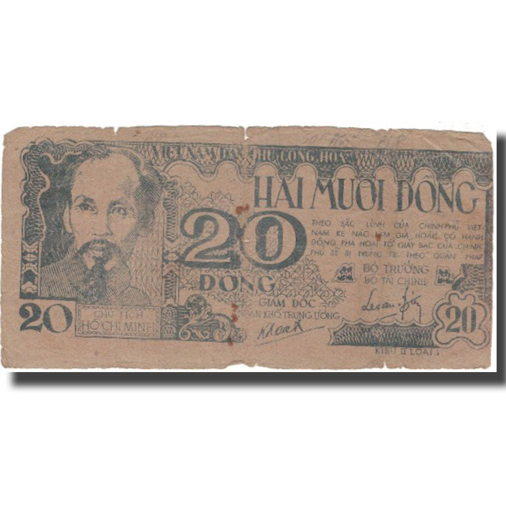Banknote, Vietnam, 20 D<ox>ng, Undated (1948), KM:24a, VF(20-25)