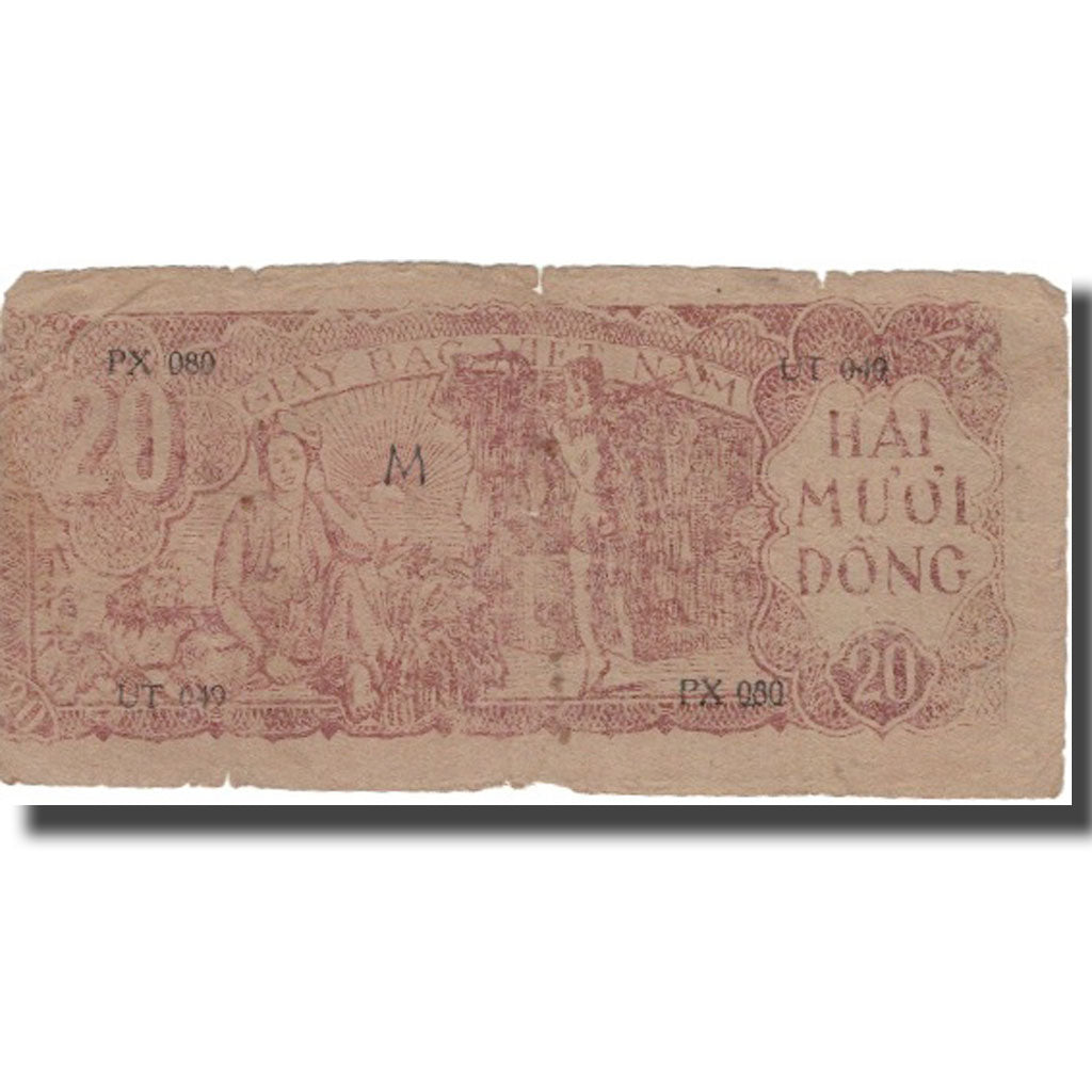 Banknote, Vietnam, 20 D<ox>ng, Undated (1948), KM:24a, VF(20-25)