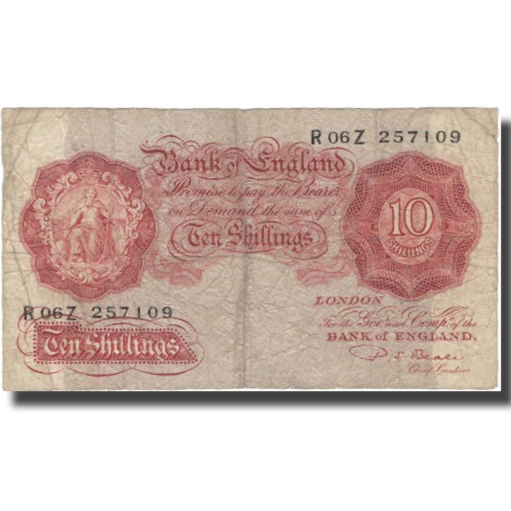 Banknote, Great Britain, 10 Shillings, Undated (1948-60), KM:368b, VF(20-25)