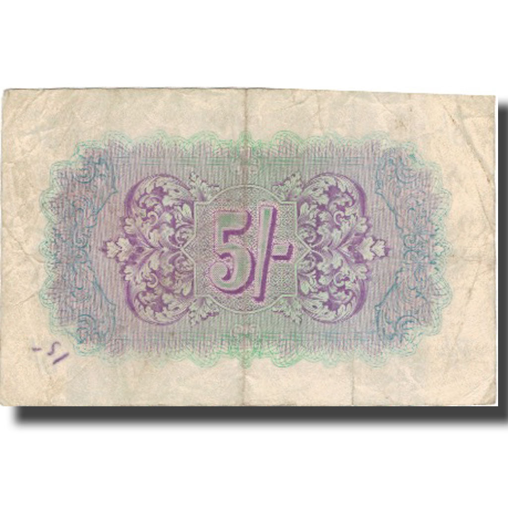 Banknote, Great Britain, 5 Shillings, Undated (1943), KM:M4, VF(20-25)