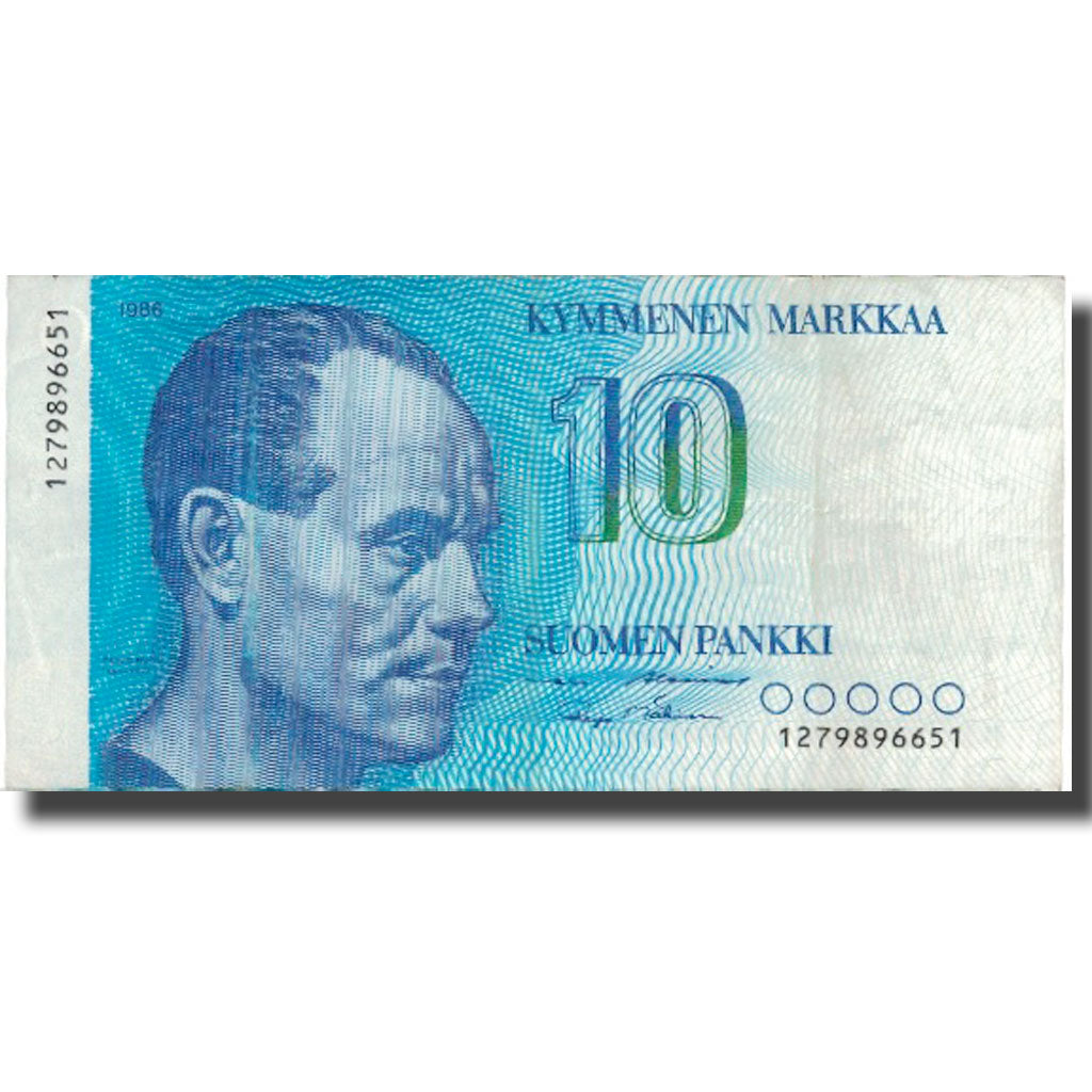 Banknote, Finland, 10 Markkaa, 1986, 1986, KM:113a, VF(20-25)