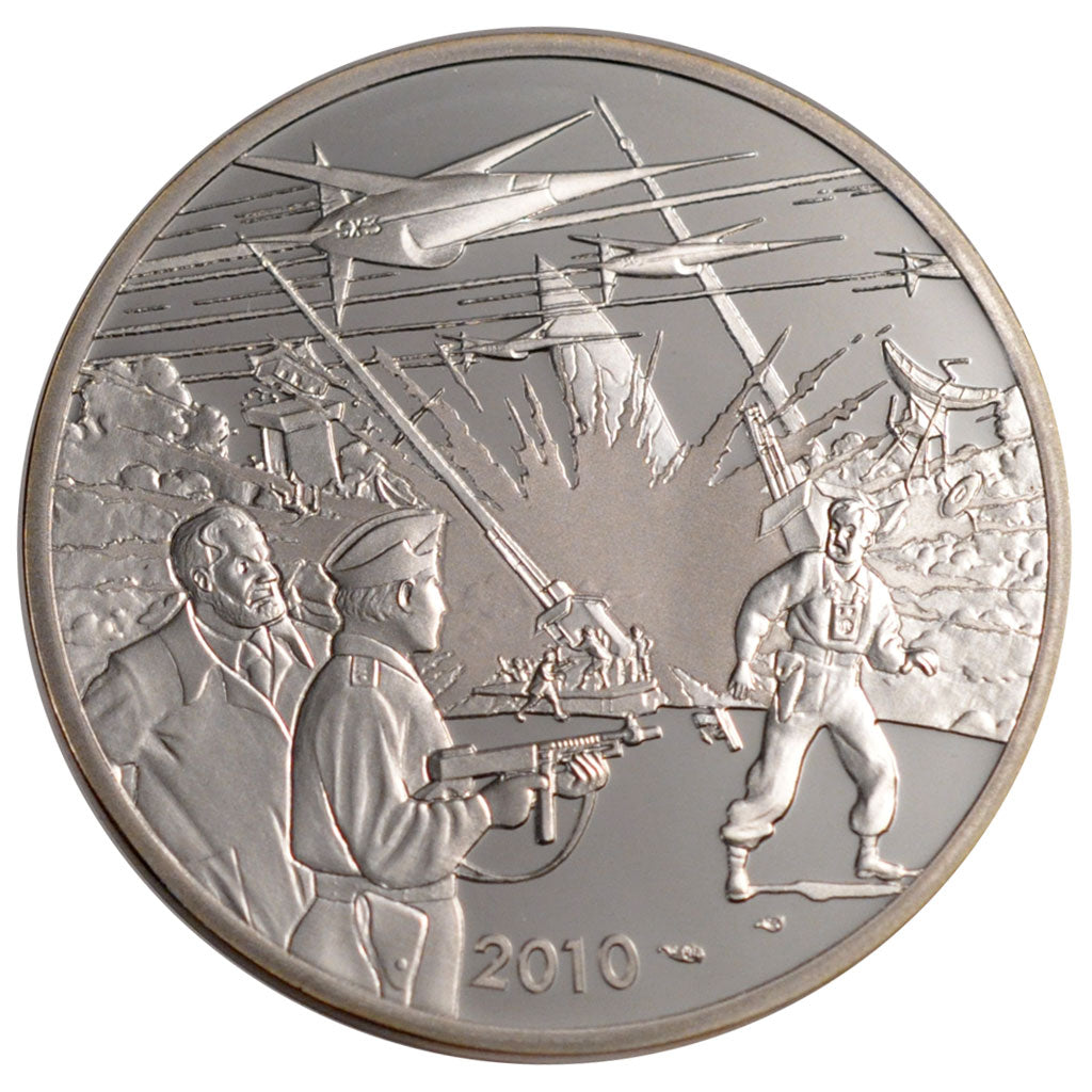 France, 10 Euro, 2010, MS(65-70), Silver, 22.20