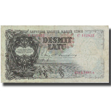 Banconote, Lettonia, 10 Latu, 1937-1939, KM:29b, MB