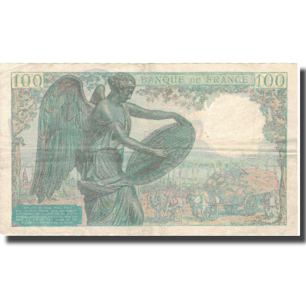 Frankreich, 100 Francs, Descartes, 1942, 1942-05-15, SS, Fayette:27.1, KM:101a