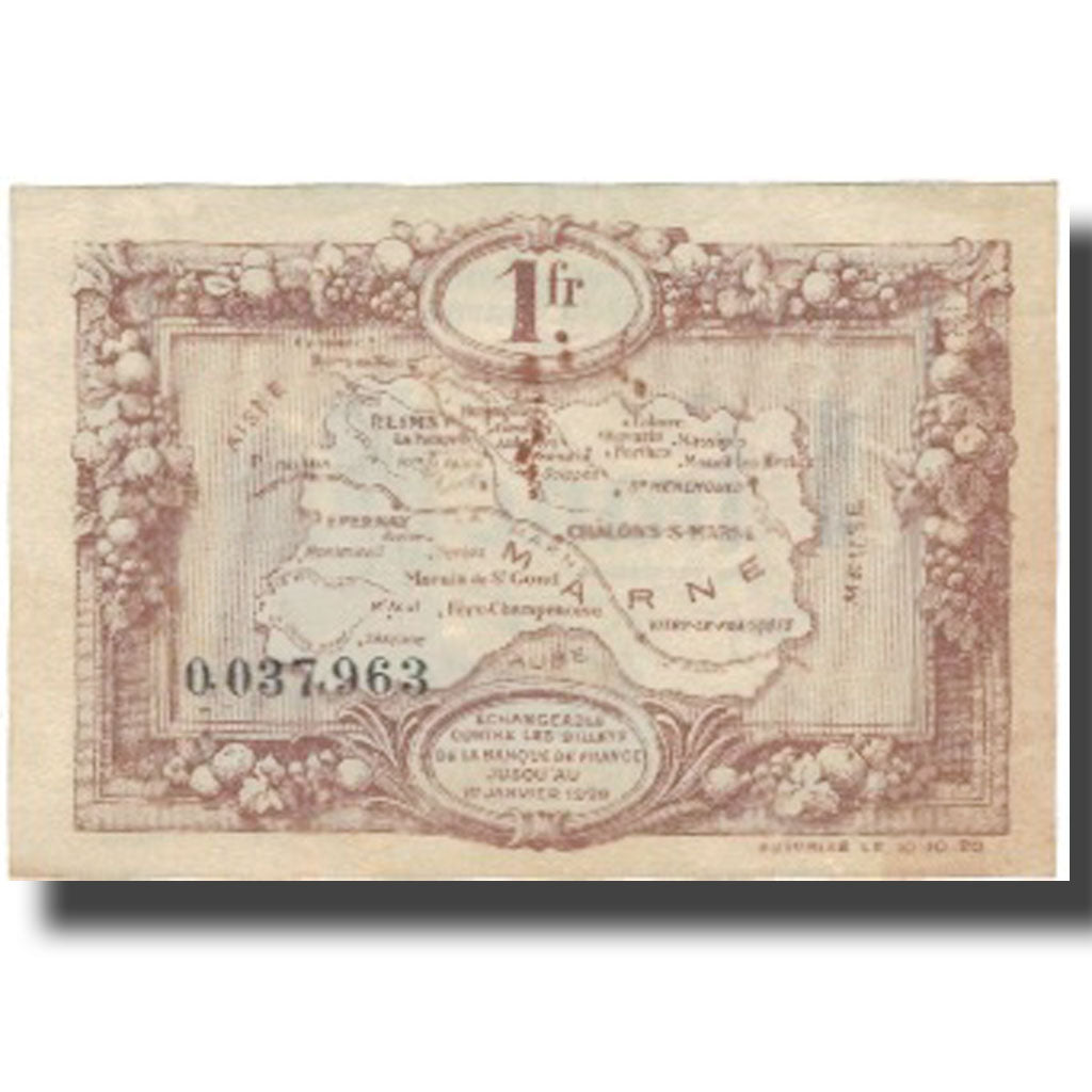 Francia, Marne, 50 Centimes, 1920, BC