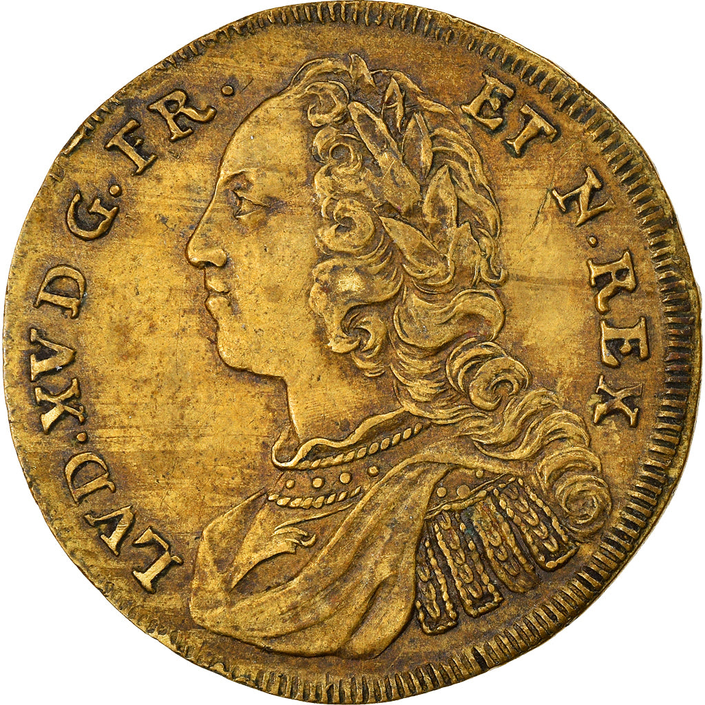 França, Token, Luís XV, Prise de Fontarabie, AU(50-53), Latão