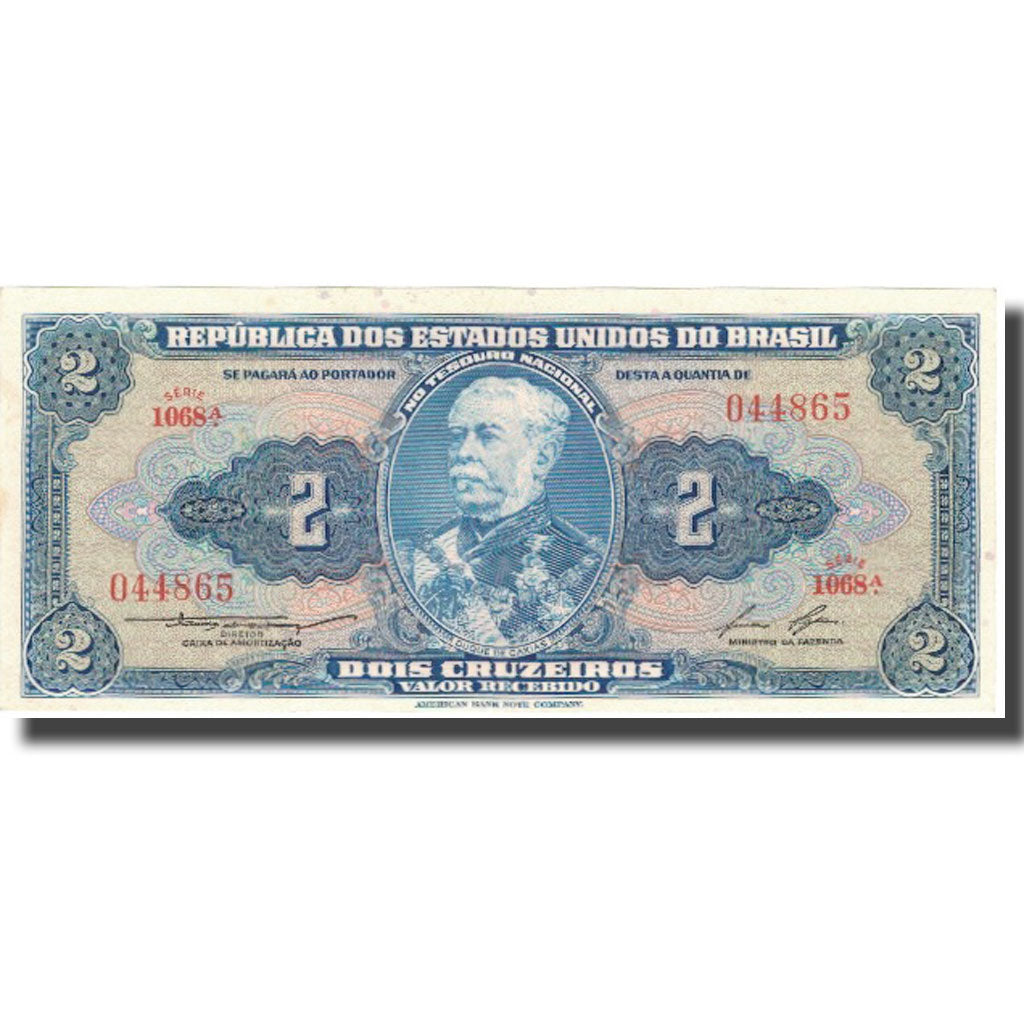 Nota, Brasil, 2 Cruzeiros, Undated (1956-58), KM:157Ac, AU(55-58)