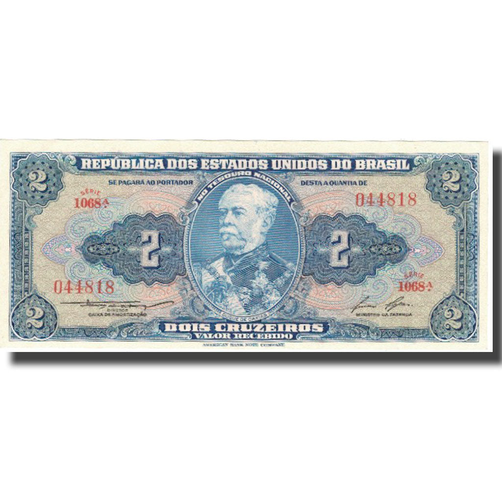 Banknote, Brazil, 2 Cruzeiros, Undated (1956-58), KM:157Ac, UNC(60-62)