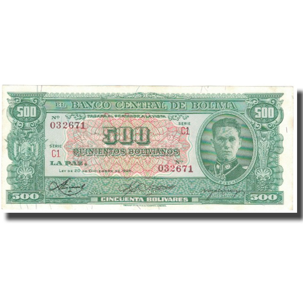 Billete, 500 Bolivianos, 1945, Bolivia, 1945-12-20, KM:148, SC