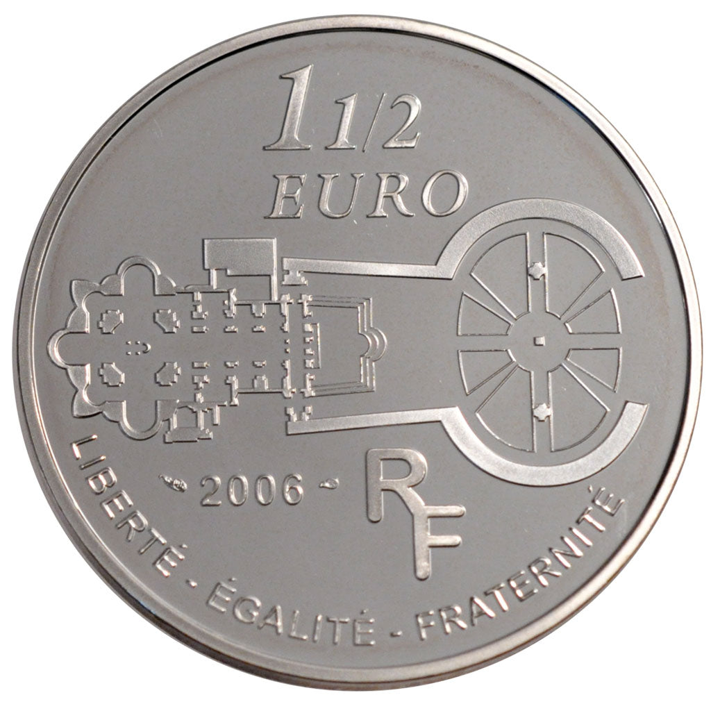 France, 1,5 Euro, 2006, MS(65-70), Silver, 22.20
