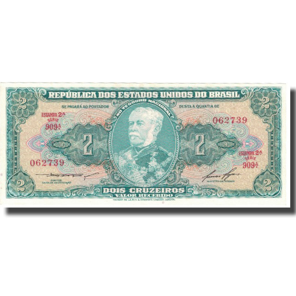 Banknote, Brazil, 2 Cruzeiros, ND (1954-1958), KM:151a, UNC(65-70)