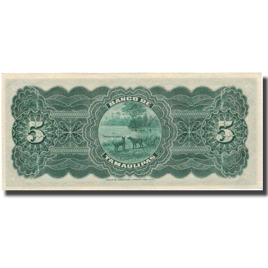 Banknote, Mexico, 5 Pesos, 1914, 1914-04-21, KM:S429c, UNC(60-62)