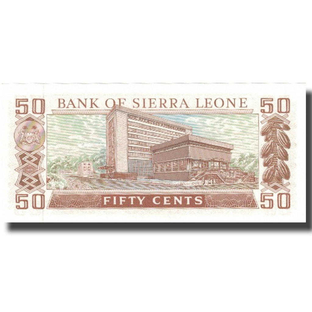 Banknote, Sierra Leone, 50 Cents, 1984, 1984-08-04, KM:4e, UNC(63)