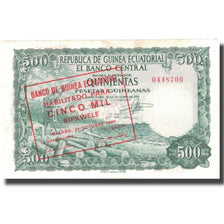 Banconote, Guinea equatoriale, 5000 Bipkwele on 500 Pesetas, 1980, 1980-10-21