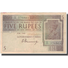 Geldschein, India, 5 Rupees, KM:4c, S
