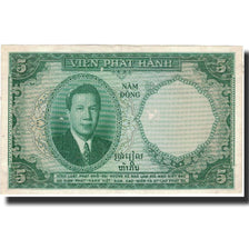 Geldschein, FRENCH INDO-CHINA, 5 Piastres = 5 Dong, Undated (1953), KM:106, SS+