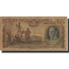 Biljet, Angola, 5 Angolares, 1947, 1947-01-01, KM:77a, B+