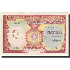Billet, FRENCH INDO-CHINA, 10 Piastres = 10 Riels, Undated (1953), KM:96a, TTB+
