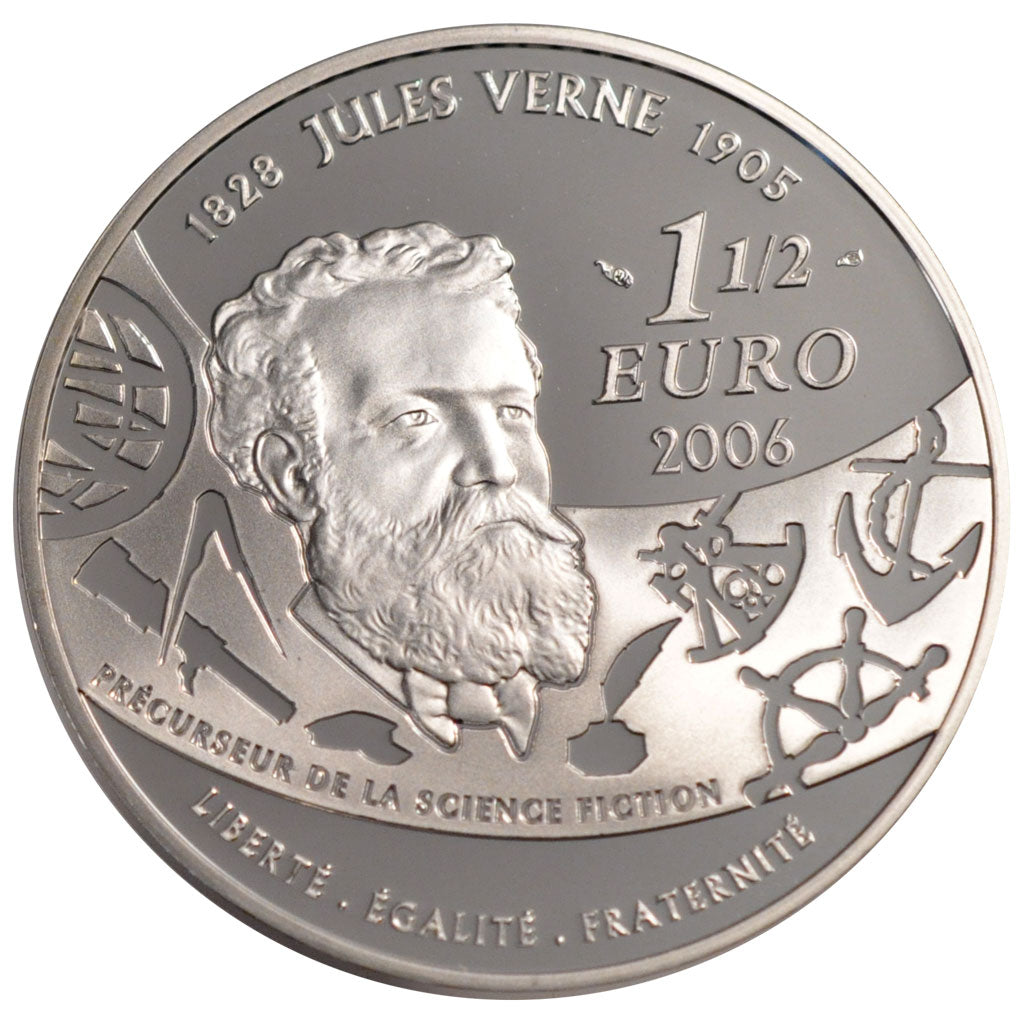 France, 1,5 Euro, 2006, MS(65-70), Silver, 22.20