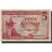 Banknote, Iceland, 5 Kronur, 1957, 1957-06-21, KM:37b, VF(20-25)