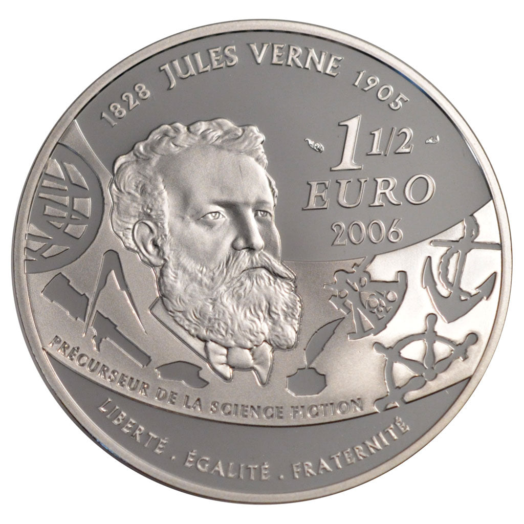FRANCE, 1-1/2 Euro, 2006, Paris, KM #1447, MS(65-70), Silver, 37, 22.20