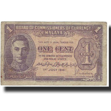 Geldschein, MALAYA, 1 Cent, 1941, 1941-07-01, KM:6, S