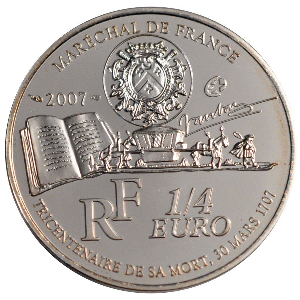 Coin, France, 1/4 Euro, 2007, MS(65-70), Silver