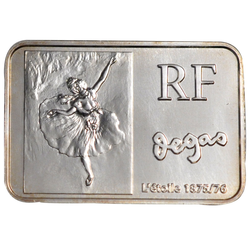 France, 1/4 Euro, 2007, MS(65-70), Silver, 15.00