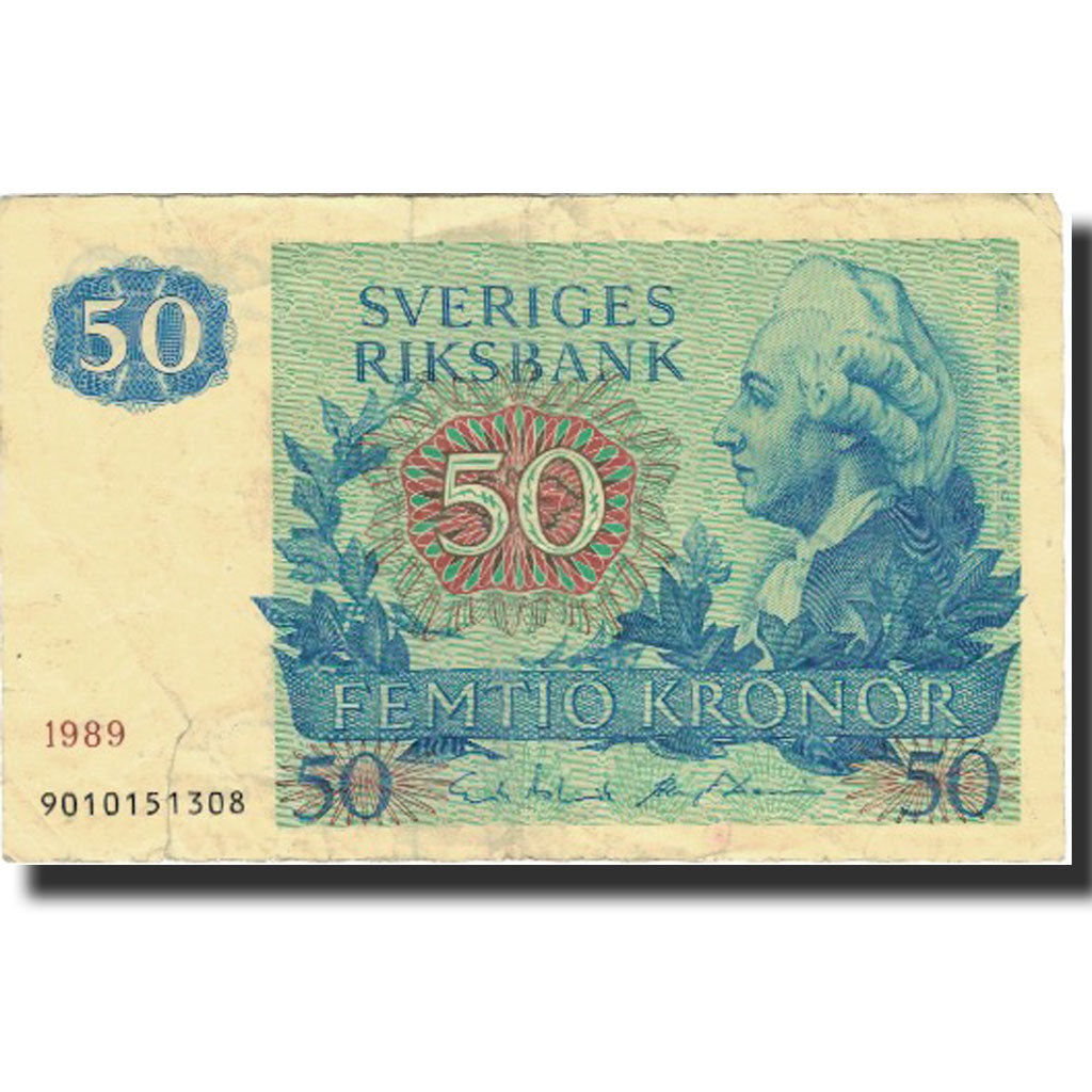 Banknote, Sweden, 50 Kronor, 1989, 1989, KM:53d, VG(8-10)